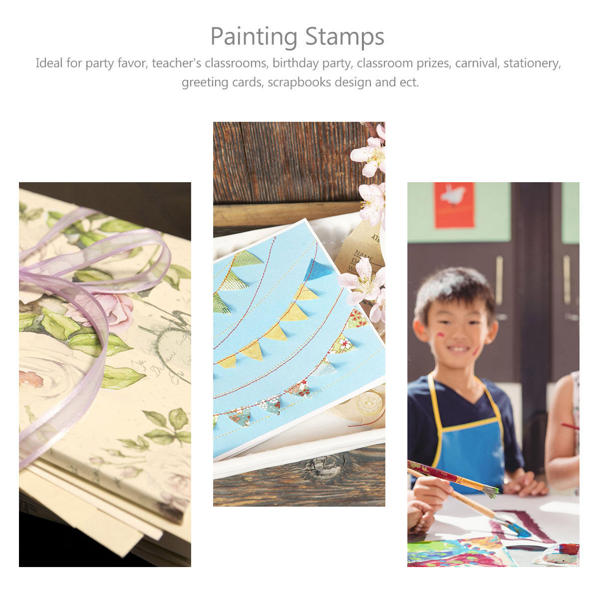 Art Craft For Kindergarten - 12Pcs Creative Painting Stamper Set for