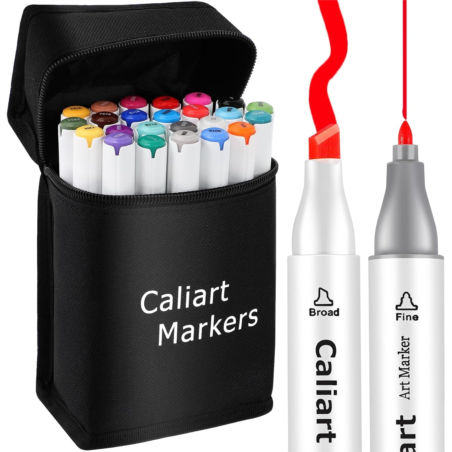 Illustration Marker Set - Alcohol Markers 24 Colors Dual Tip