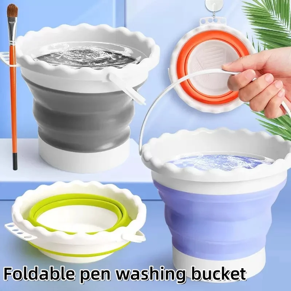 Art & Craft Job Vacancies - Collapsible Foldable Paint Brush Water Bucket