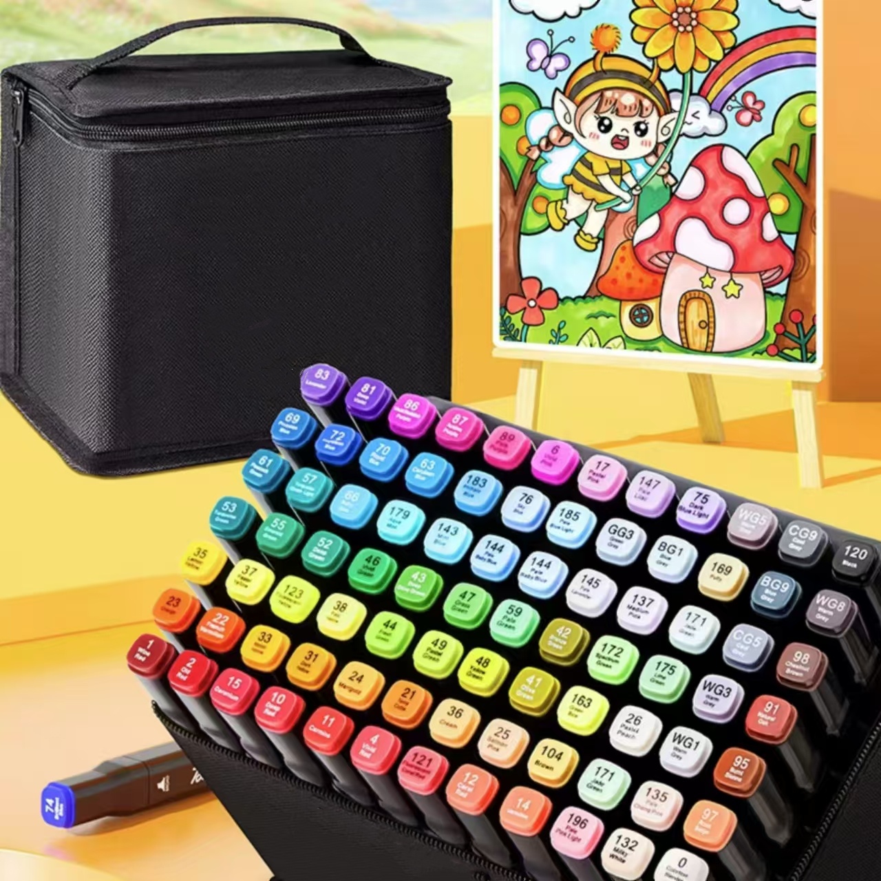 Illustration Marker Set - Professional Permanent Sketch Markers – Colored
