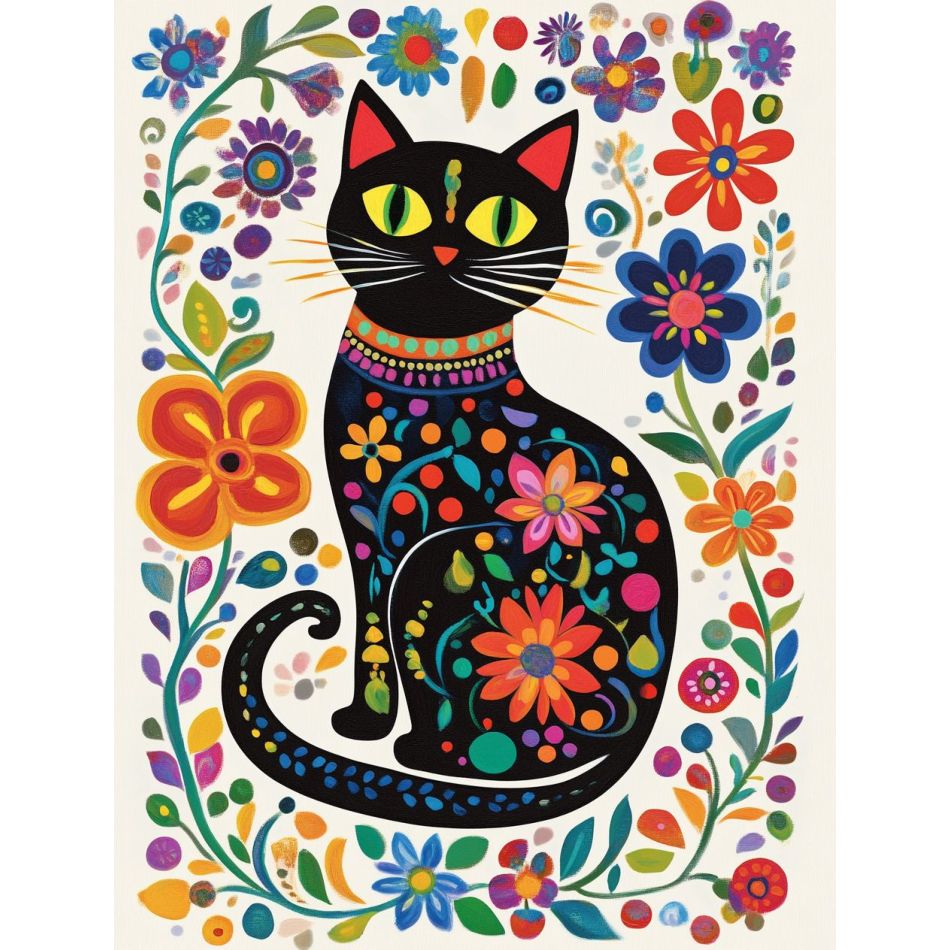 Art Craft Painting - RUOPOTY Calico Cat 5d Diamond Painting