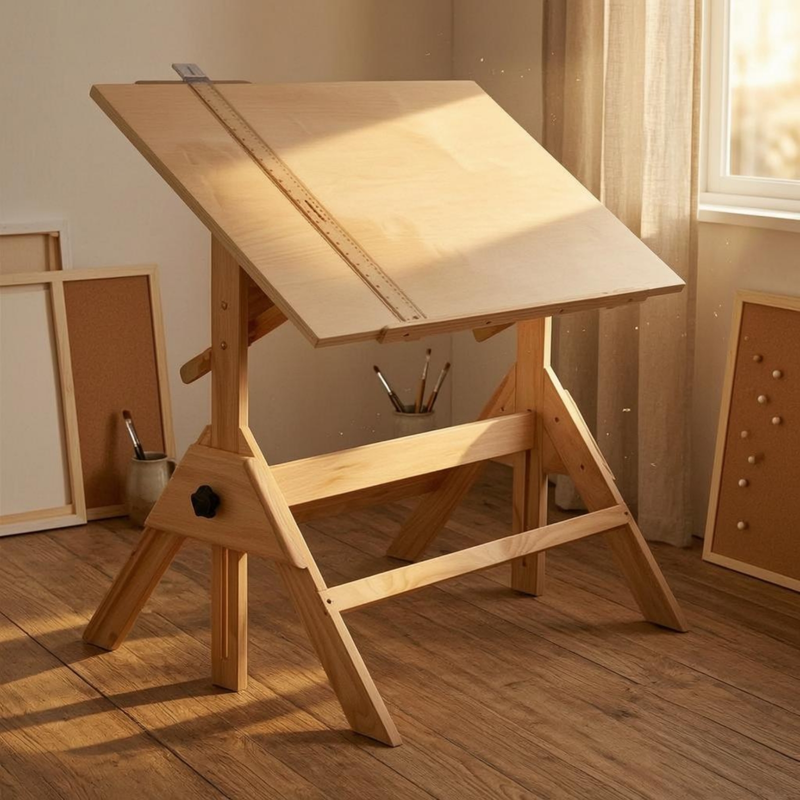 Art & Craft Job Vacancies - Adjustable Drafting Table L-Shaped Drafting Ruler