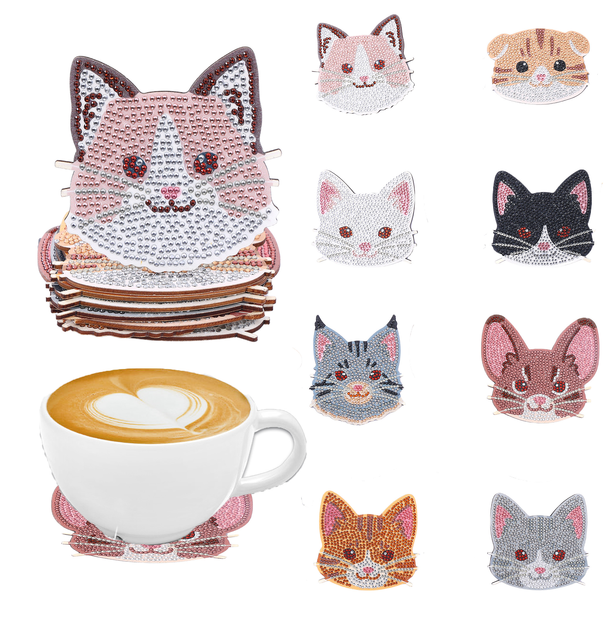 Craft Art Set - 8 Pieces DIY Diamond Painting Art