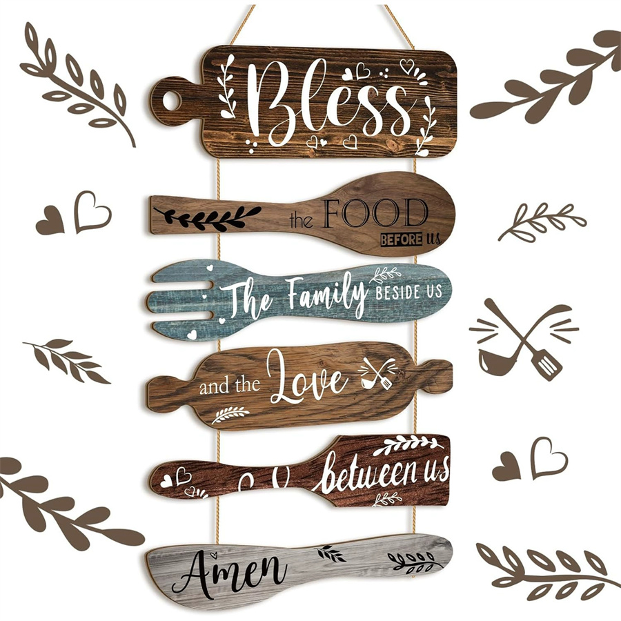 Art Craft Kitchen - Kitchen Creative Wooden Wall Decorations Retro