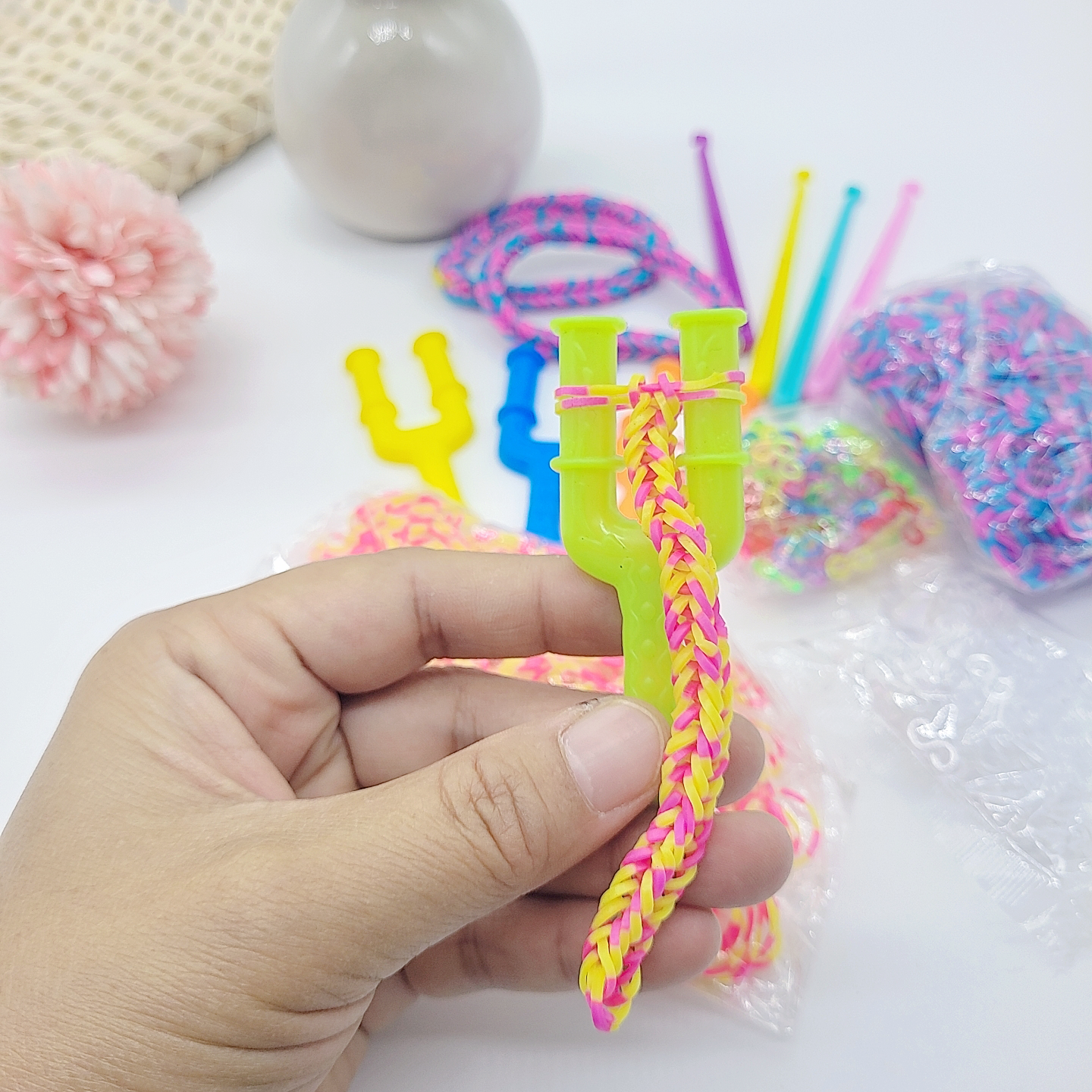 Art Craft Christmas - Friendship Bracelet Set, Includes 2 Large