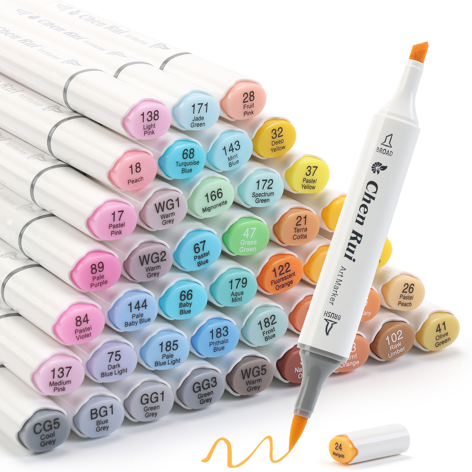 Illustration Marker Set - Chen Rui Dual Tip Art Markers