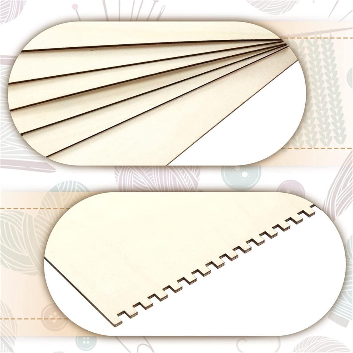 18 Pcs Beginners Wooden Notche - Art Craft Activity recensie en prijs