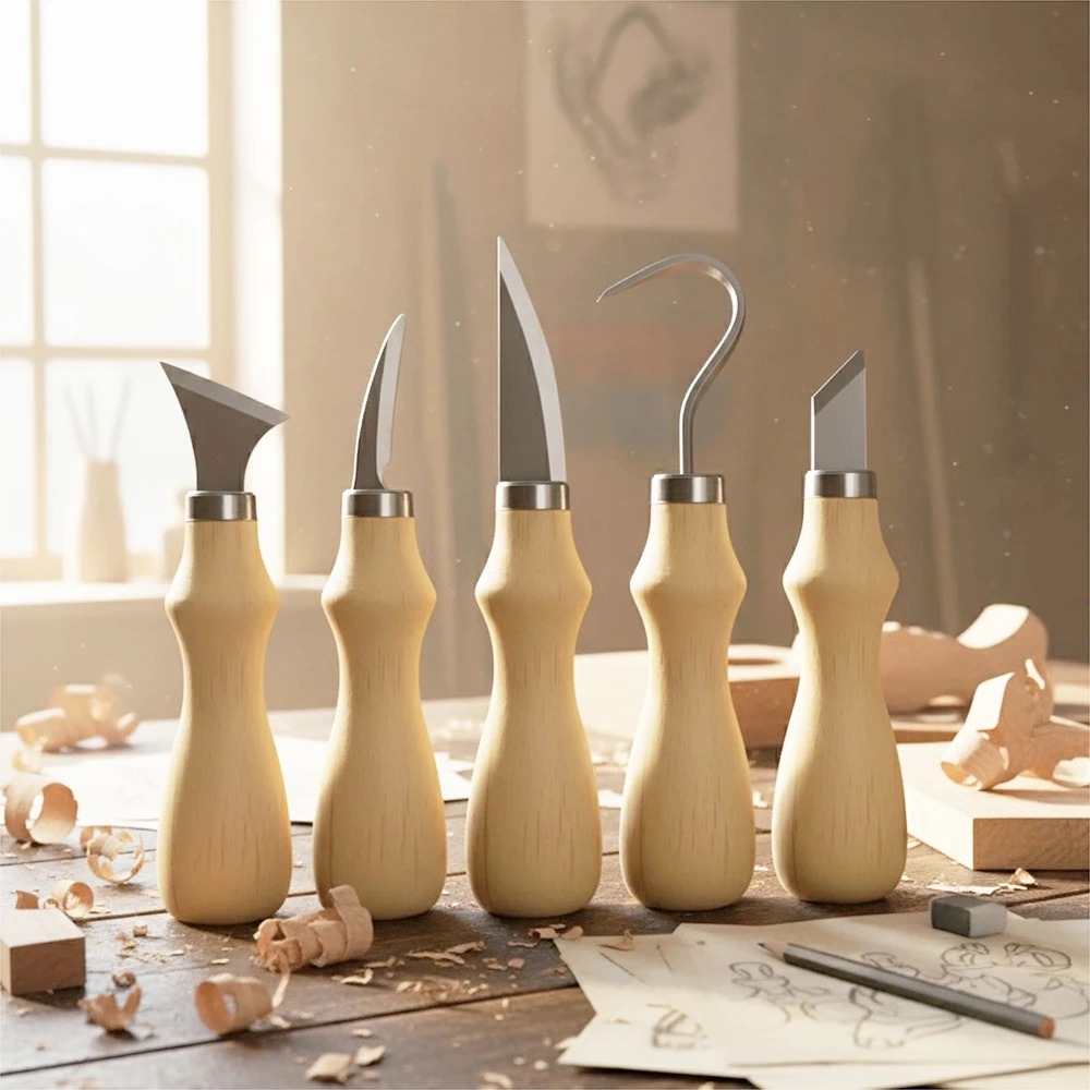 5Pcs Wood Carving Tools Set,Cu - Craft Art Set recensie en prijs