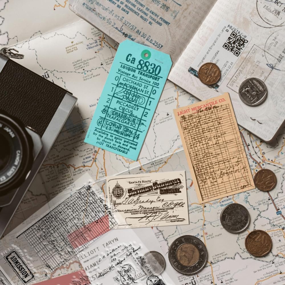 Retro Ticket Clear Stamps for  - Art Craft Activity recensie en prijs
