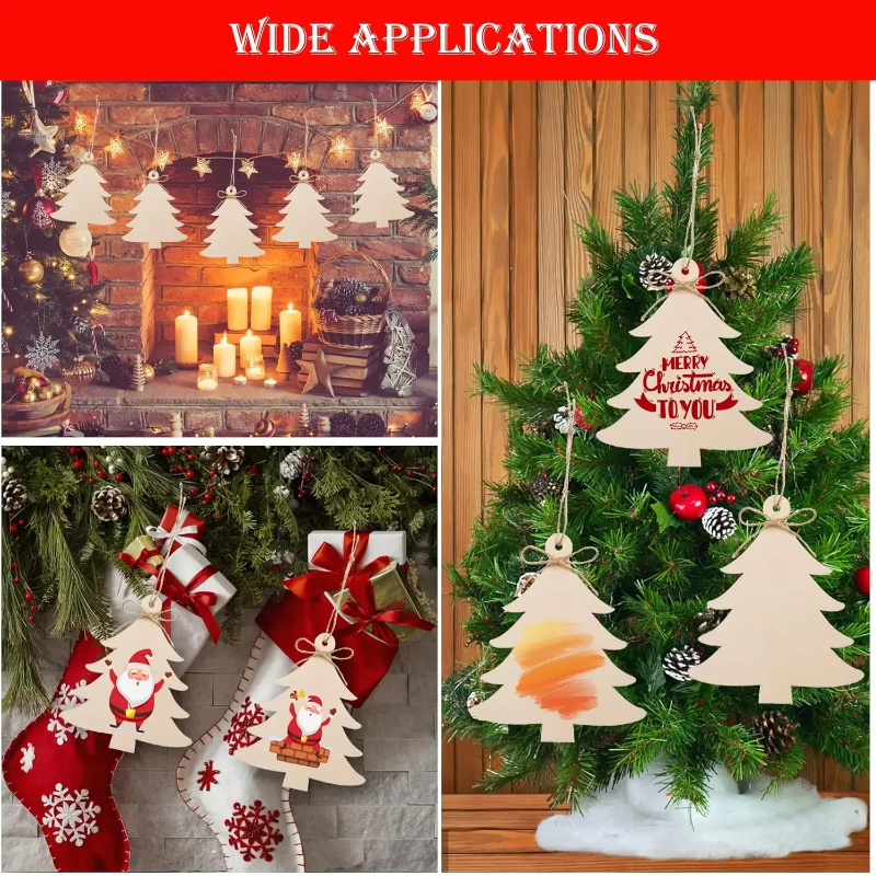 Paintable Blank Wooden christm - Art And Craft For Xmas recensie en prijs