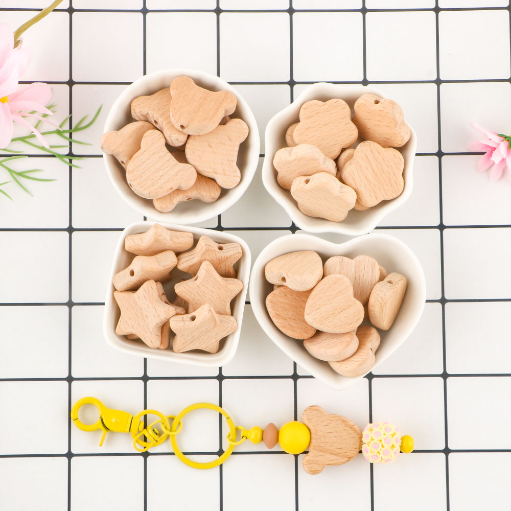 Kovict 15pcs Beech Wood Bear F - Art Craft Handmade recensie en prijs
