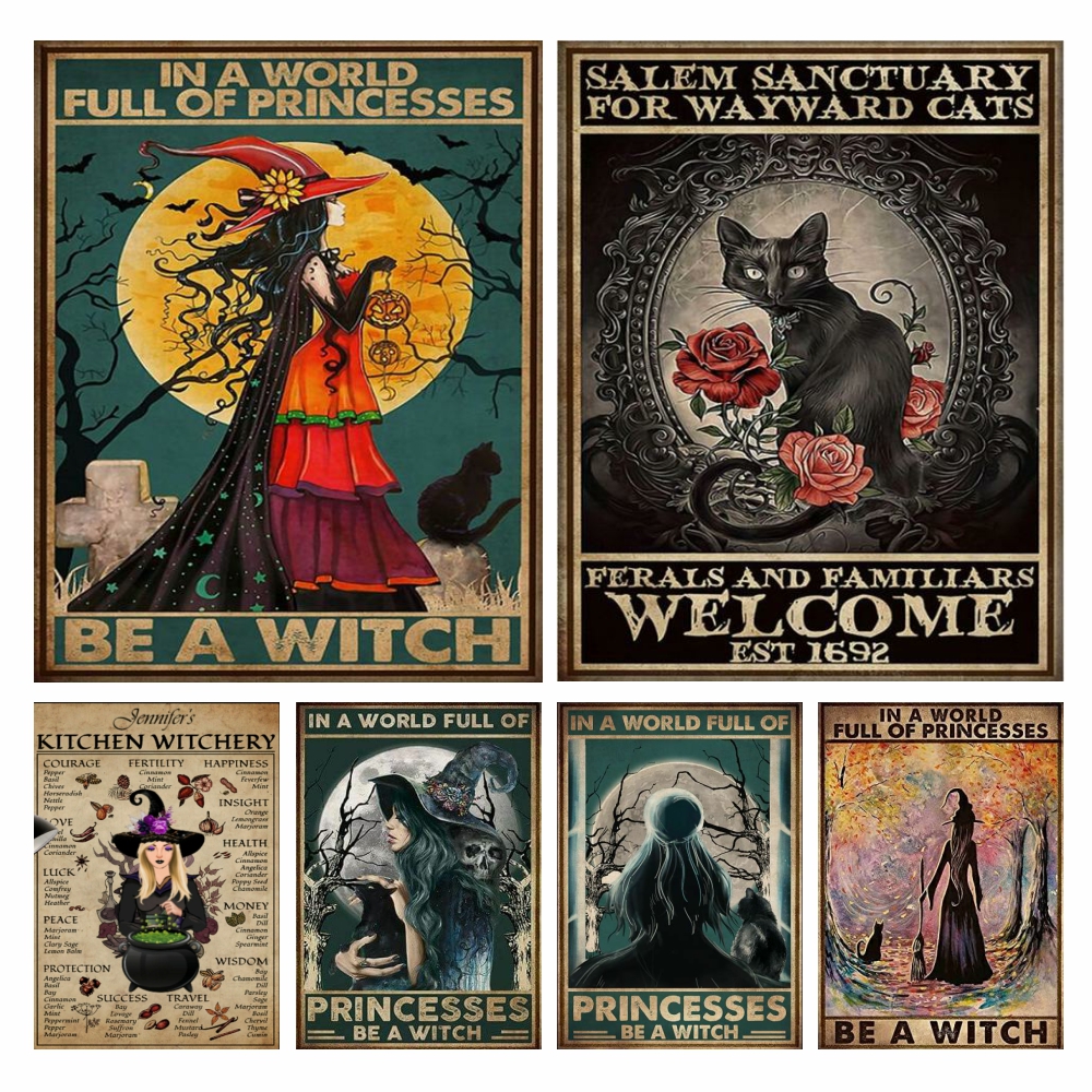 Witch And Cats 5D Diy Diamond  - Wallpaper Art And Craft recensie en prijs