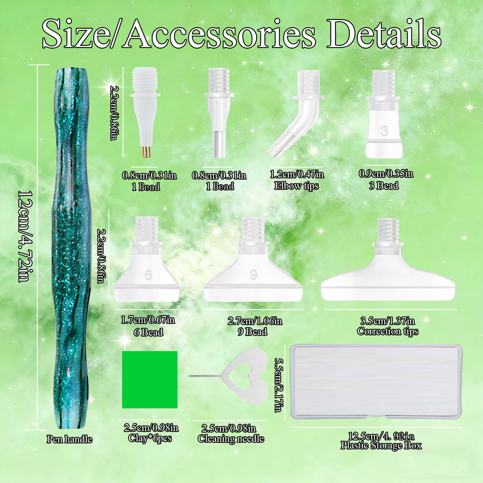 Diamond Paintbrush Set (Green) - Craft Art Set recensie en prijs