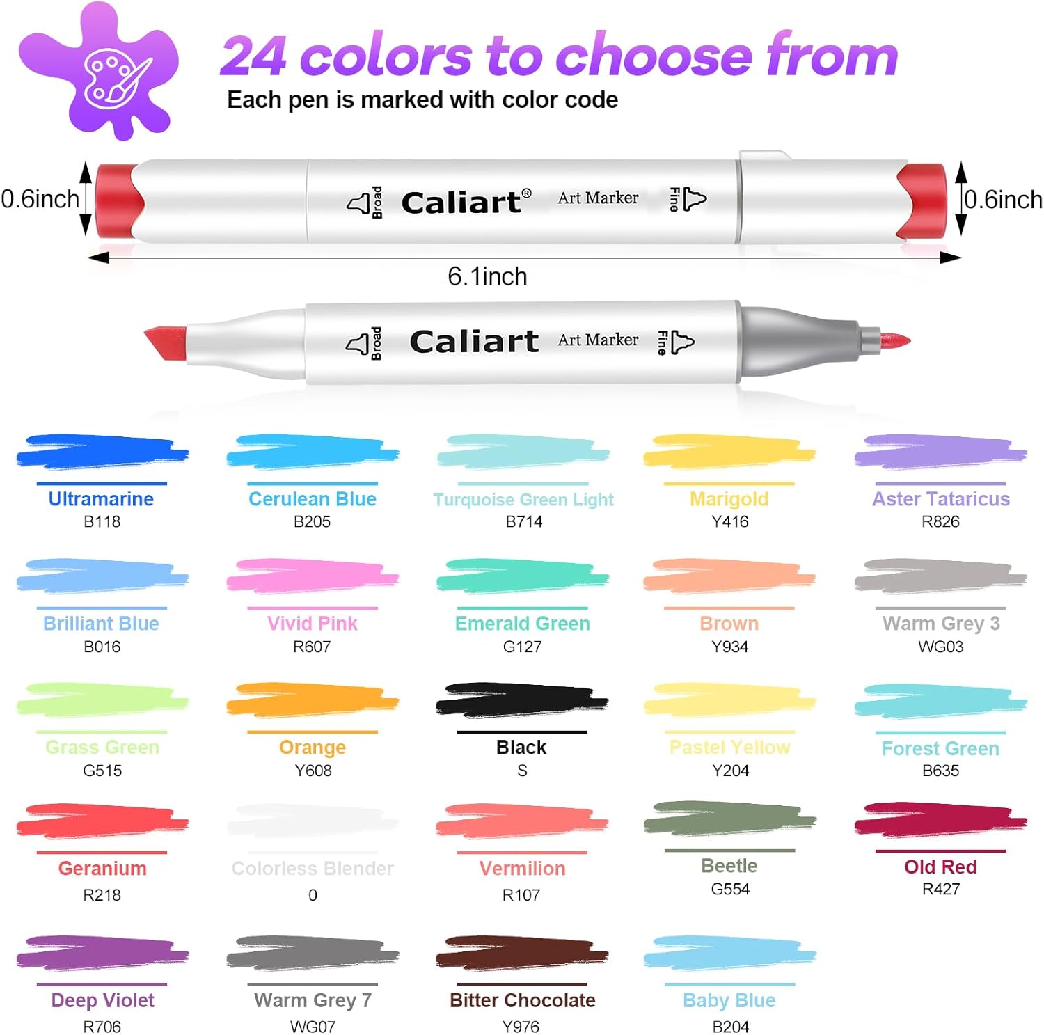 Alcohol Markers 24 Colors Dual - Illustration Marker Set recensie en prijs