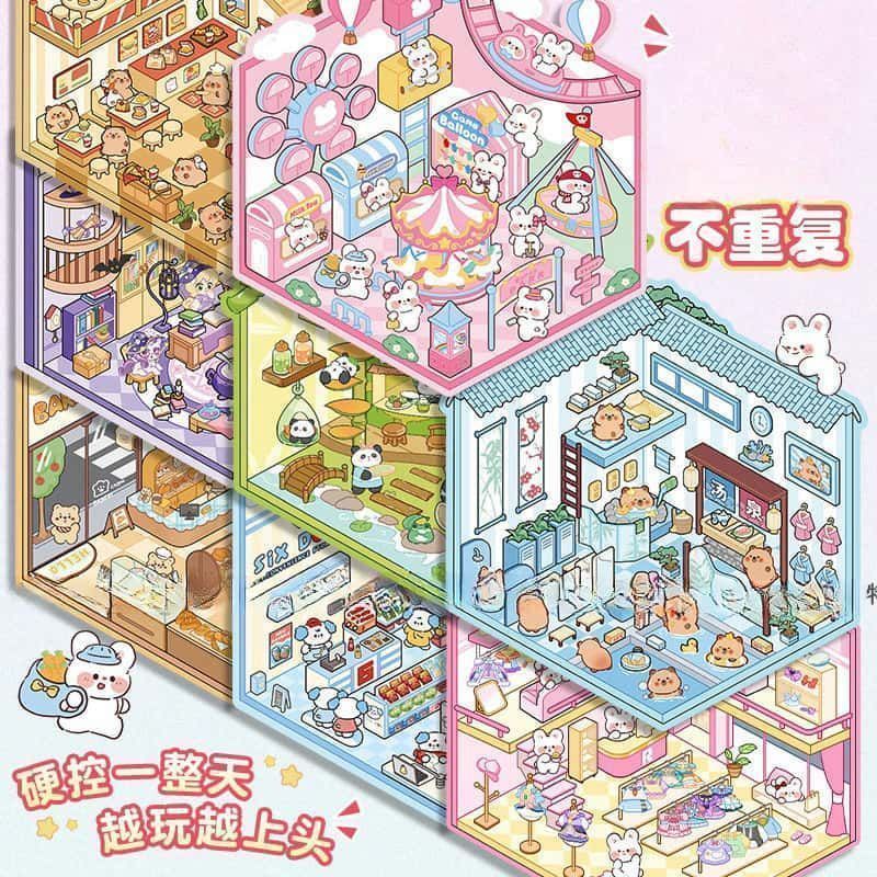 Miniature 3D Scene Stickers DI - Art Craft Activity recensie en prijs