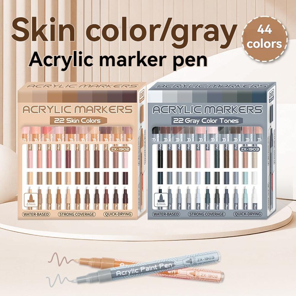 Skin Color / Gray Acrylic Mark - Illustration Marker Set recensie en prijs