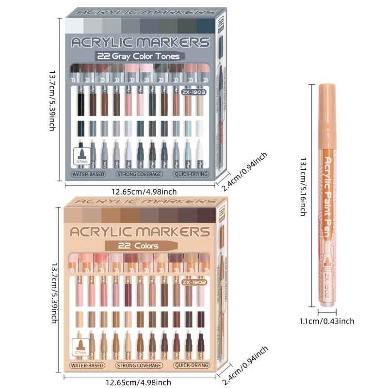 Skin Color / Gray Acrylic Mark - Illustration Marker Set recensie en prijs