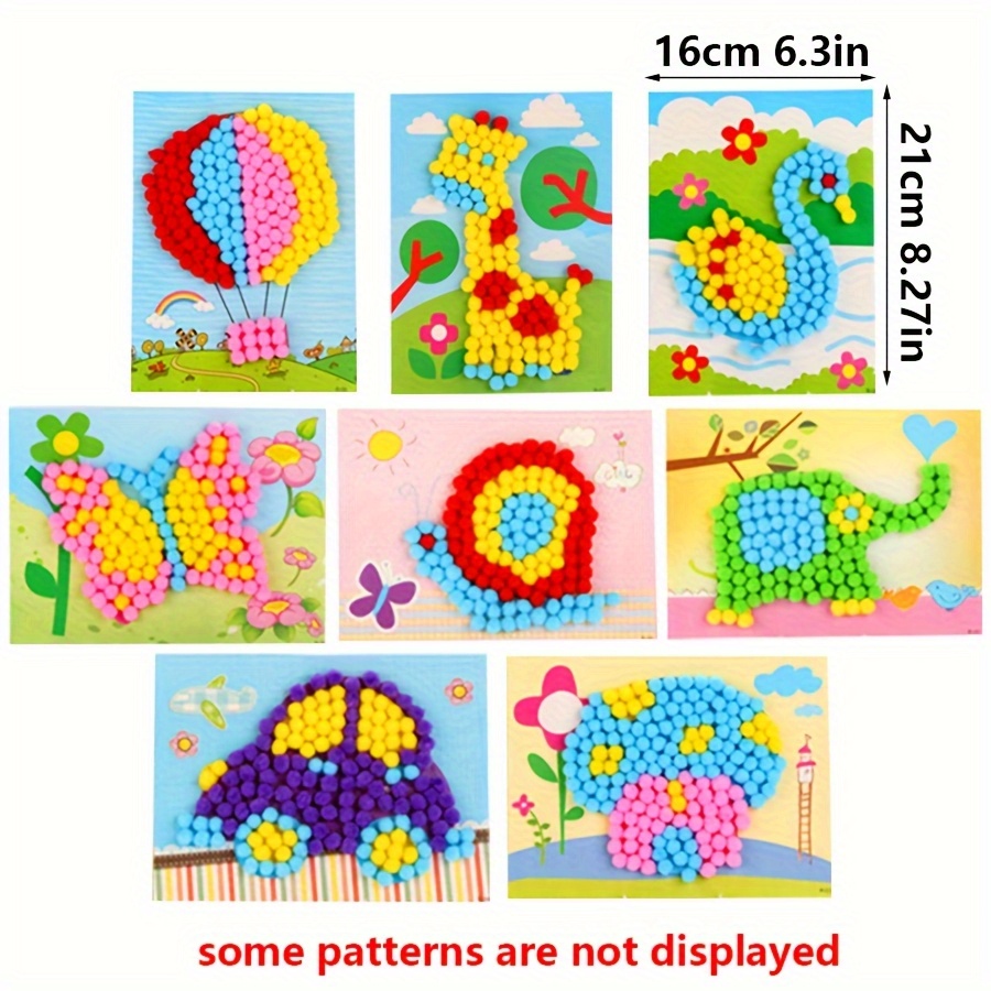 2pcs 16x21cm Colorful Pom-Pom  - Art Craft Handmade recensie en prijs