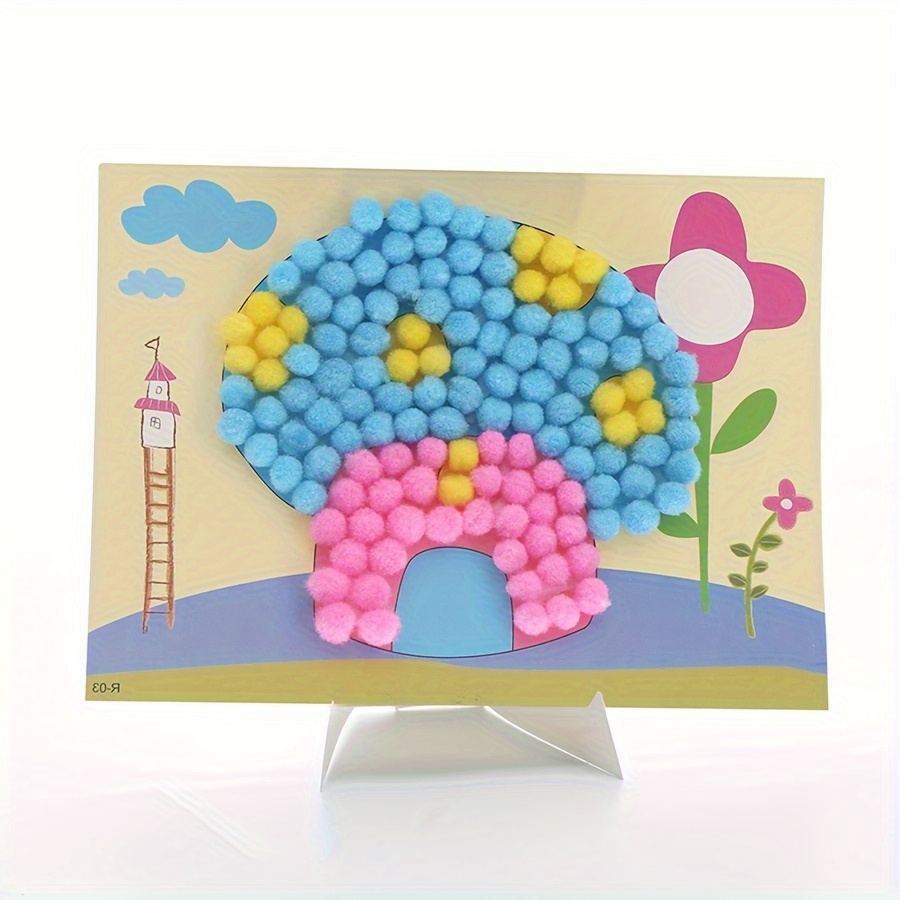 2pcs 16x21cm Colorful Pom-Pom  - Art Craft Handmade recensie en prijs