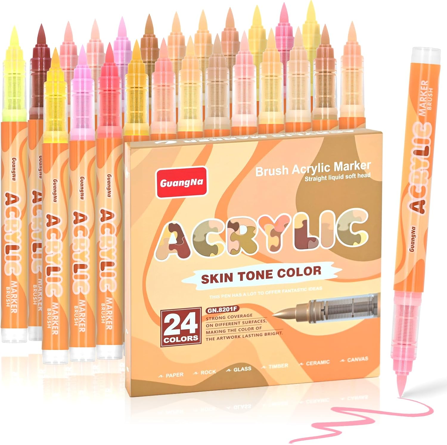 24 Color Skin Tones/Macaron Ar - Illustration Marker Set recensie en prijs