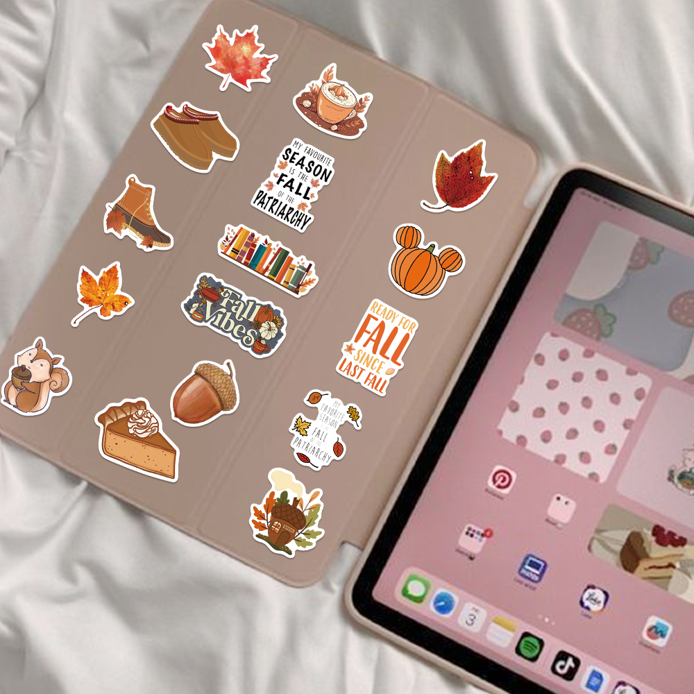 50PCS Cute Autumn Fall Sticker - Art And Craft Autumn recensie en prijs
