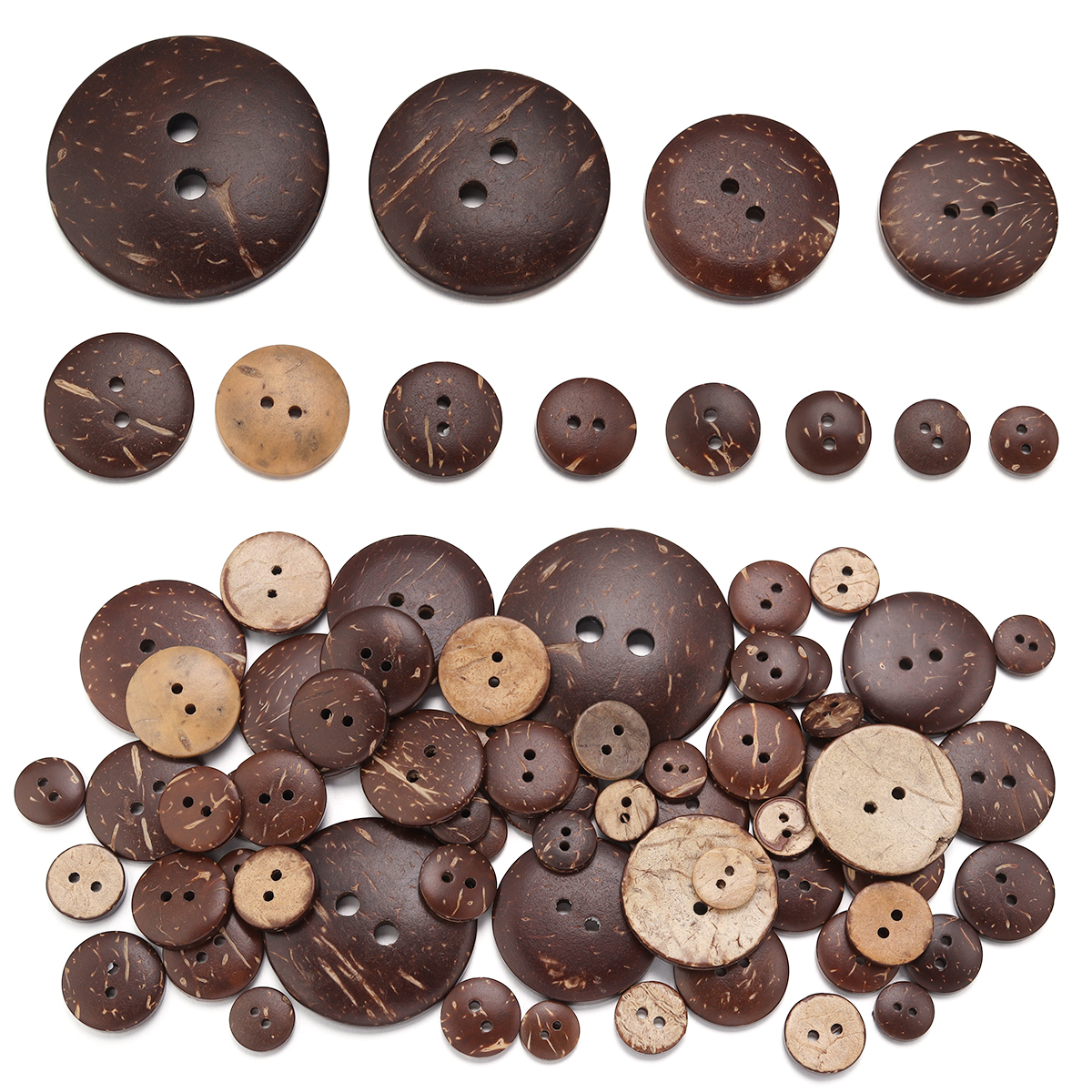 10-100Pcs Natural Coconut Shel - Art Craft Activity recensie en prijs