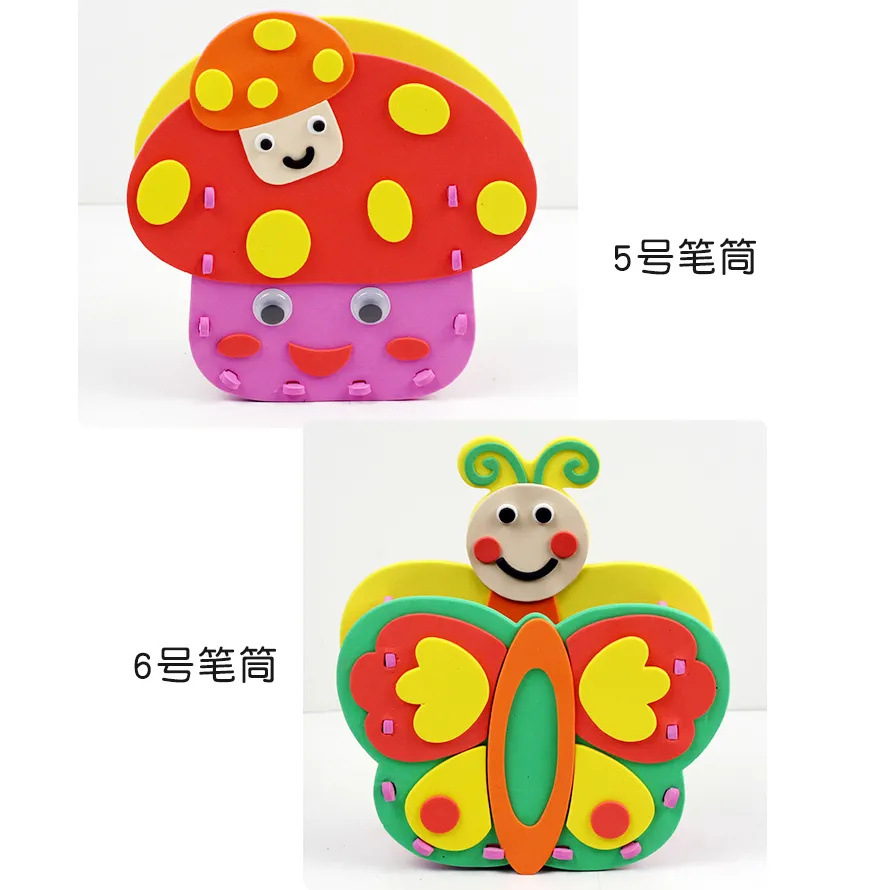 2pcs DIY Cartoon Pen Container - Art Craft For Kindergarten recensie en prijs