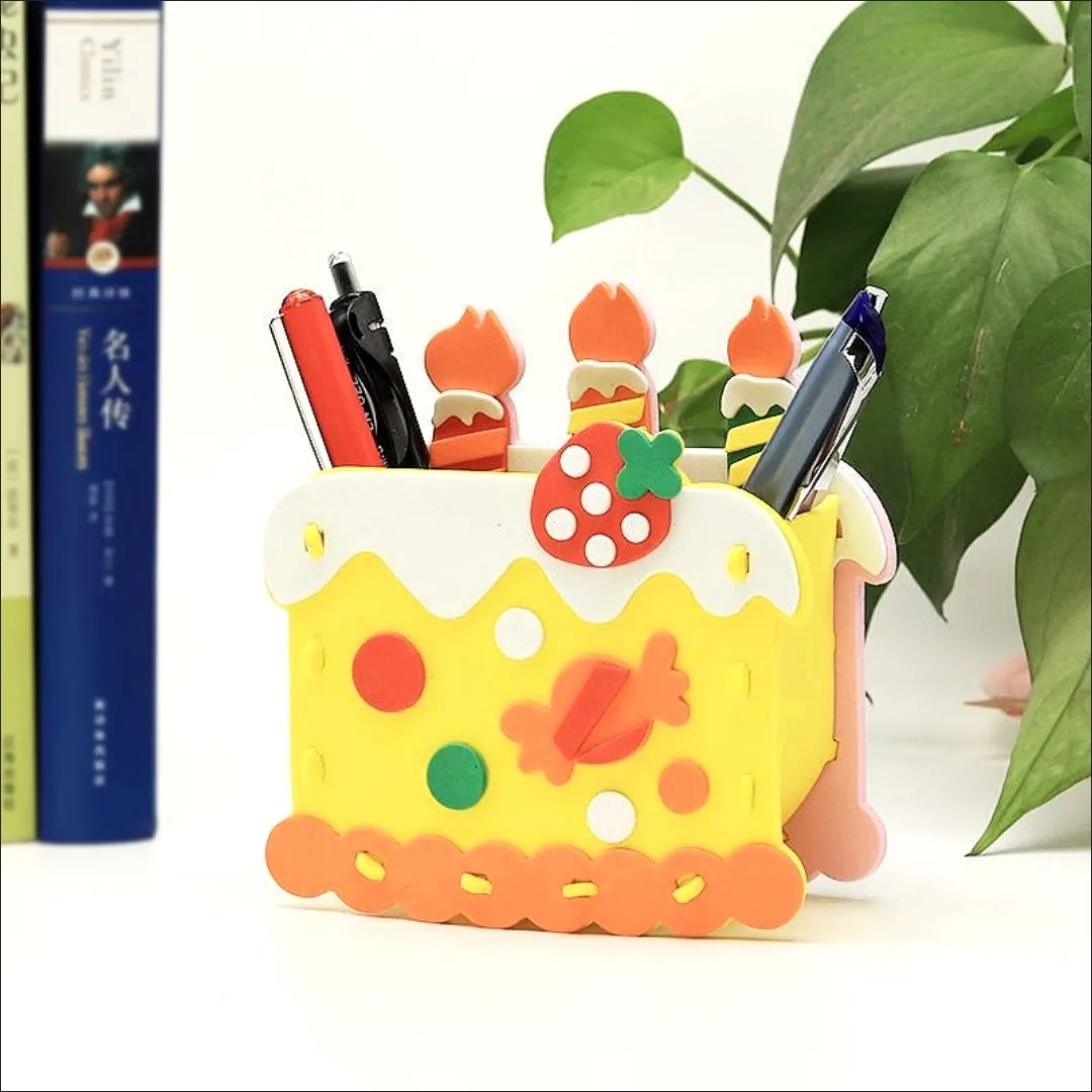 2pcs DIY Cartoon Pen Container - Art Craft For Kindergarten recensie en prijs