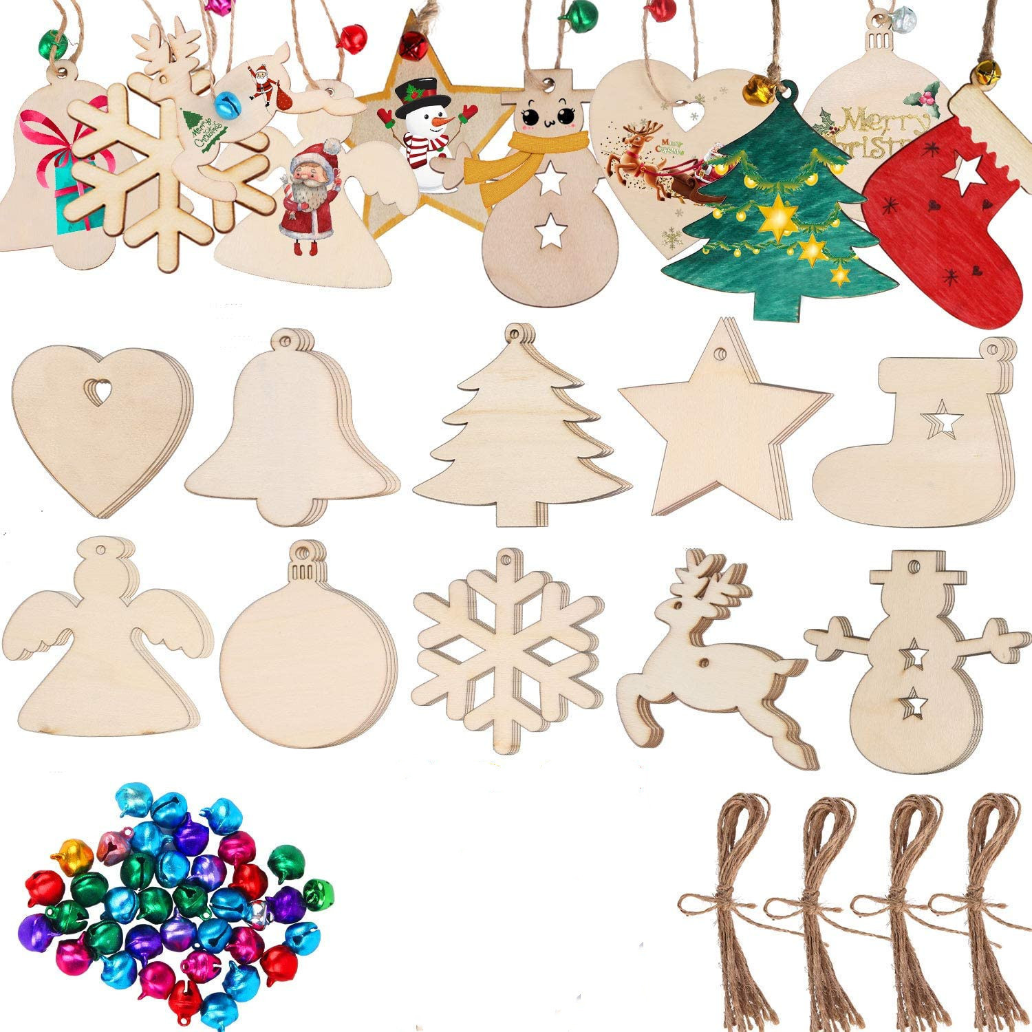 10/20/50Pcs DIY Wooden Christm - Art And Craft For Xmas recensie en prijs