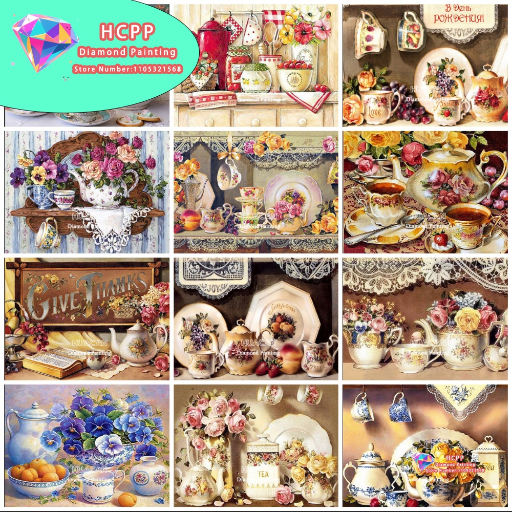 Floral Kitchen Diamond Paintin - Art Craft Kitchen recensie en prijs