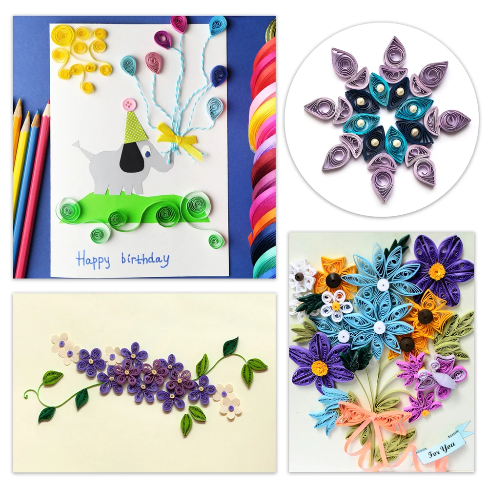 100strips/pack Gradient Color  - Art & Craft Paper Quilling recensie en prijs
