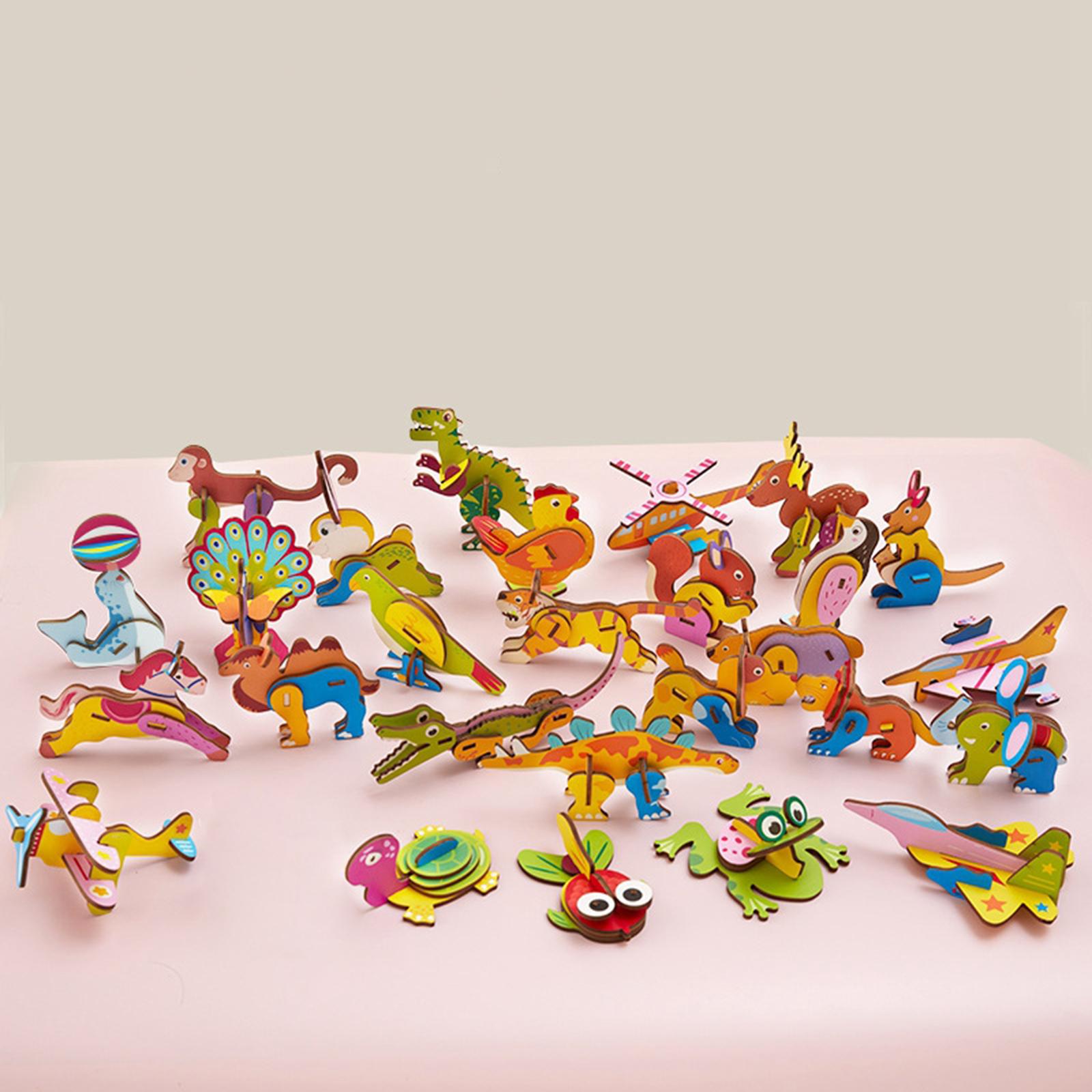 3D Cartoon Wooden Insert Puzzl - Art Craft For Kindergarten recensie en prijs