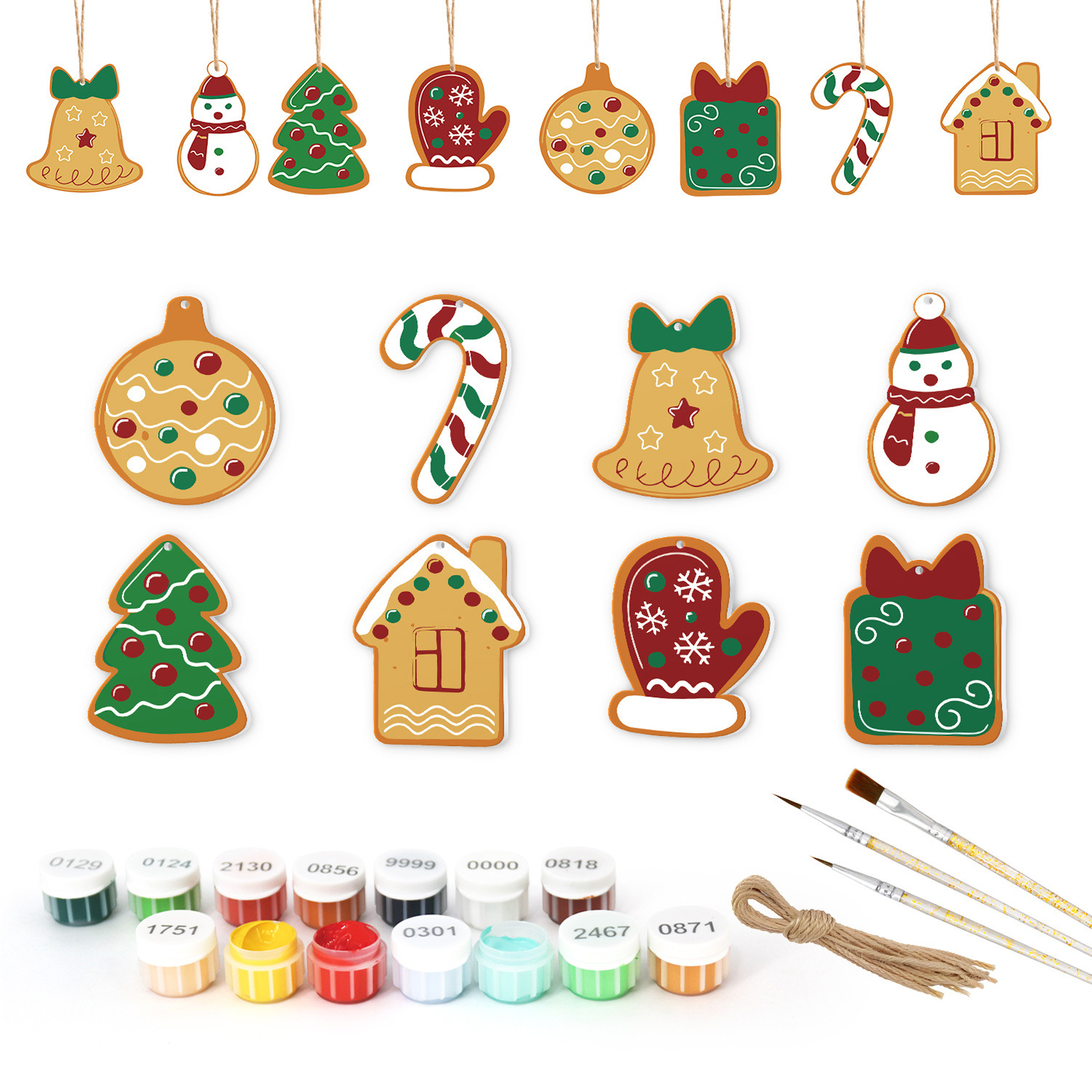 8Pcs/set Christmas Tree Hangin - Art And Craft For Xmas recensie en prijs