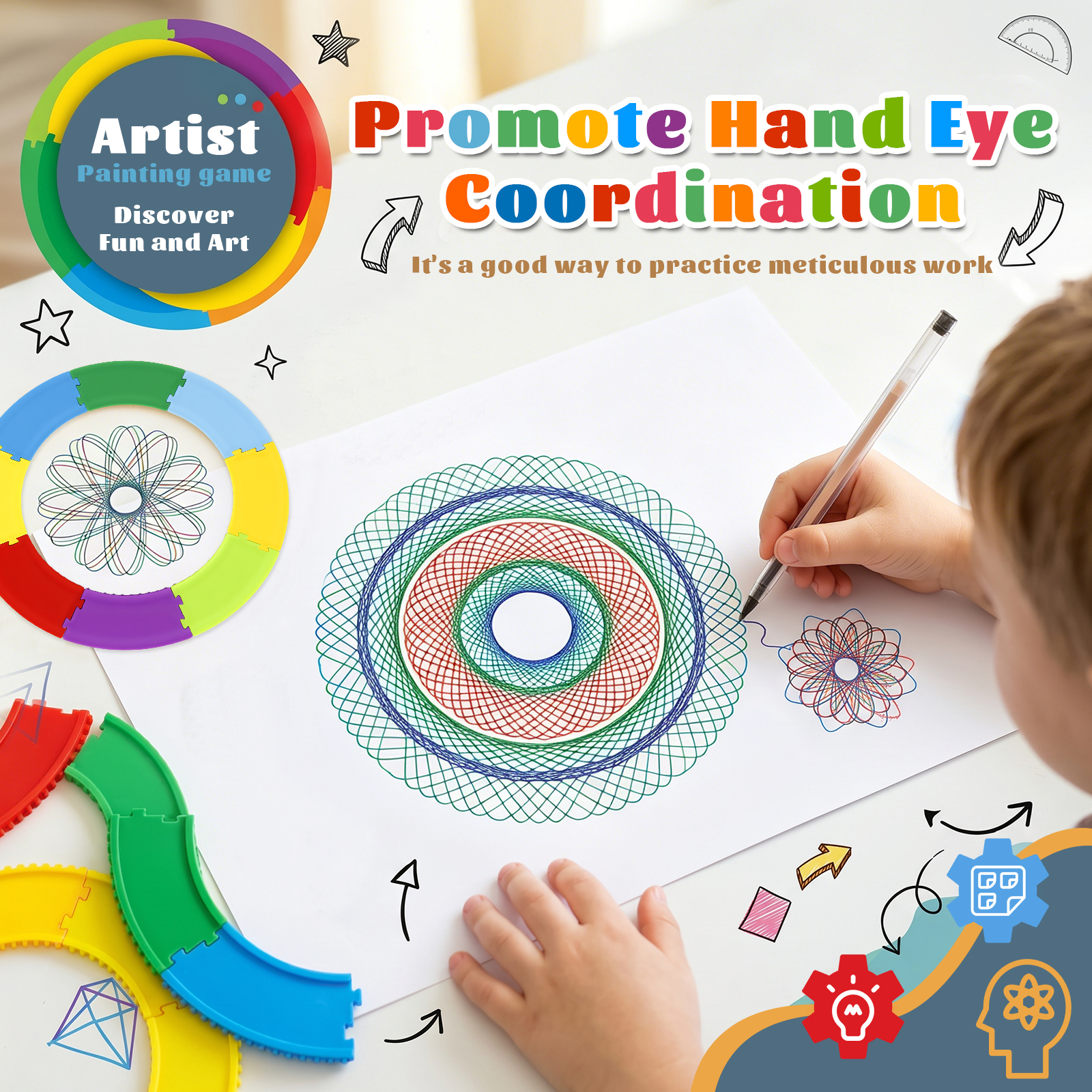 Spiral Art Gear Geometric Rule - Craft Art Set recensie en prijs