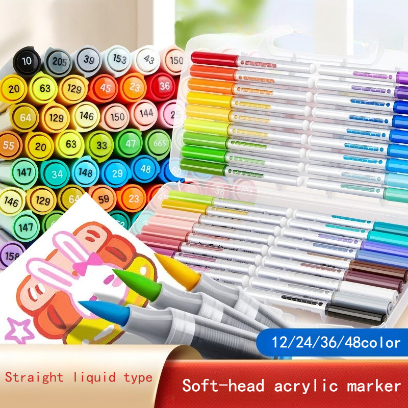 12/24/36/48color Straight Liqu - Illustration Marker Set recensie en prijs
