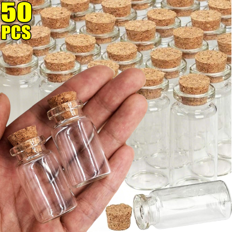 Small Glass Bottles with Cork  - Art Craft Letter A recensie en prijs