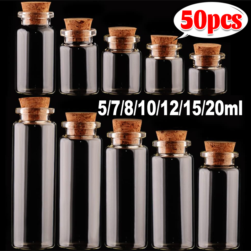 Small Glass Bottles with Cork  - Art Craft Letter A recensie en prijs