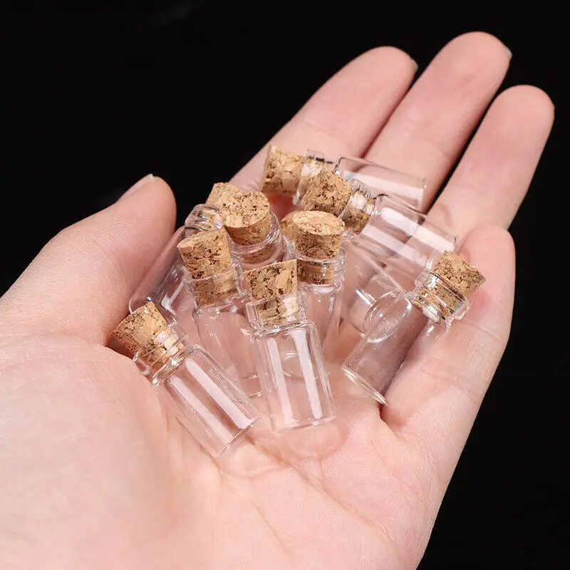 Small Glass Bottles with Cork  - Art Craft Letter A recensie en prijs