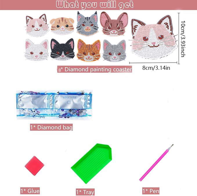8 Pieces DIY Diamond Painting  - Craft Art Set recensie en prijs