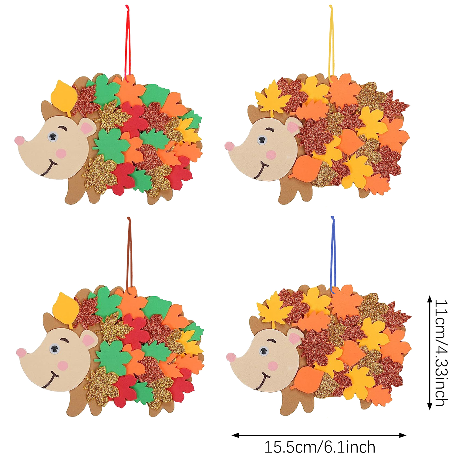 8pcs Hedgehog Foam Stickers He - Art And Craft Autumn recensie en prijs