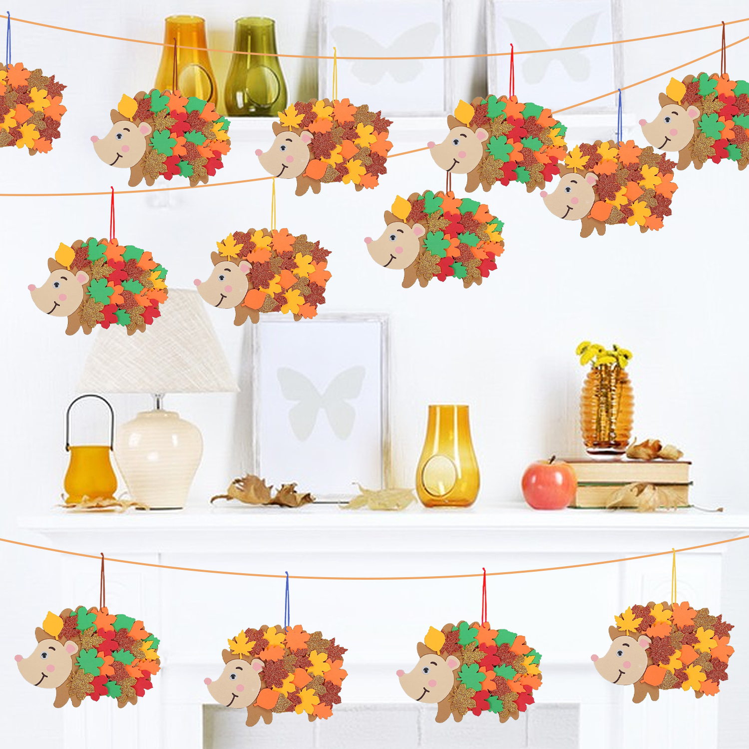 8pcs Hedgehog Foam Stickers He - Art And Craft Autumn recensie en prijs