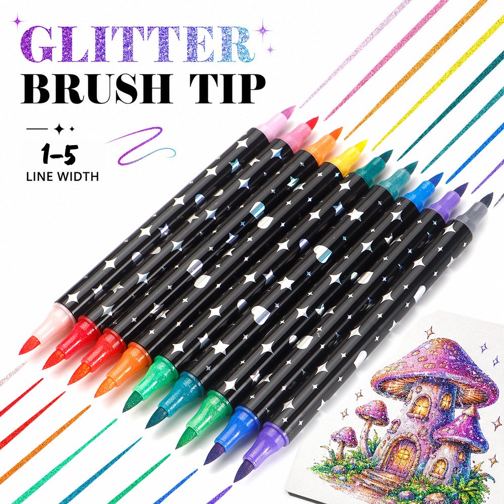 12/24/36/48/60 Pcs Dual Tip Gl - Illustration Marker Set recensie en prijs