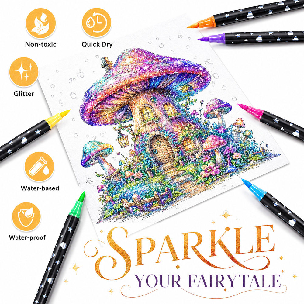 12/24/36/48/60 Pcs Dual Tip Gl - Illustration Marker Set recensie en prijs