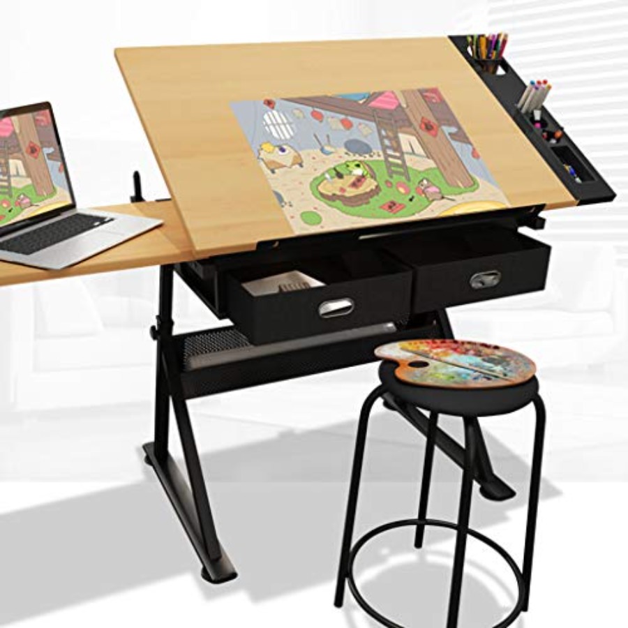 Drafting Table with Storage He - Art & Craft Job Vacancies recensie en prijs