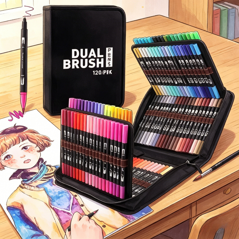 72 Colors Dual Tip Watercolor  - Watercolor Brush Pen recensie en prijs