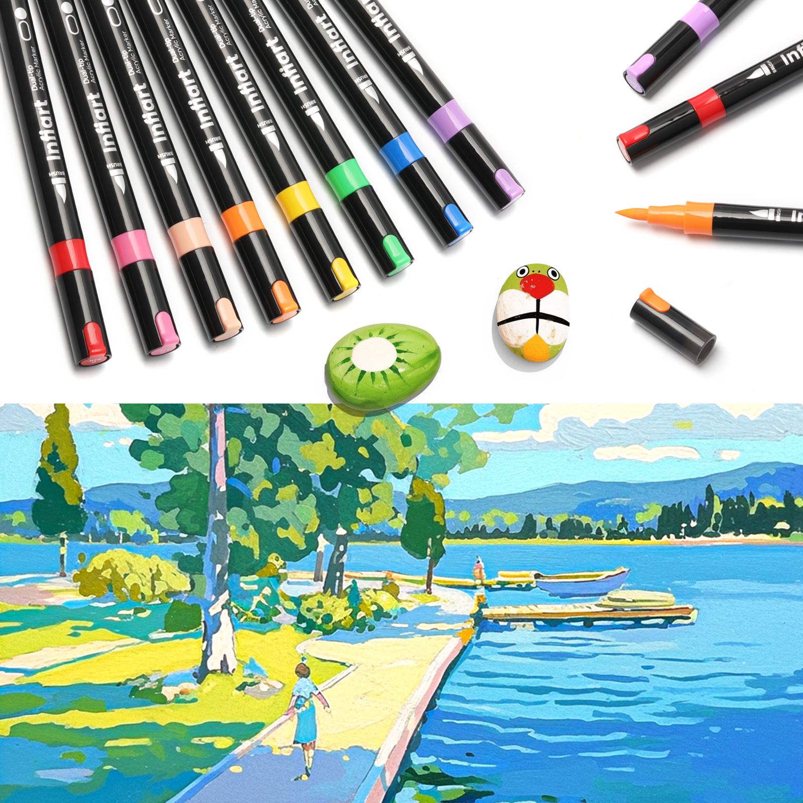 Dual-Tip Acrylic Marker Set wi - Illustration Marker Set recensie en prijs