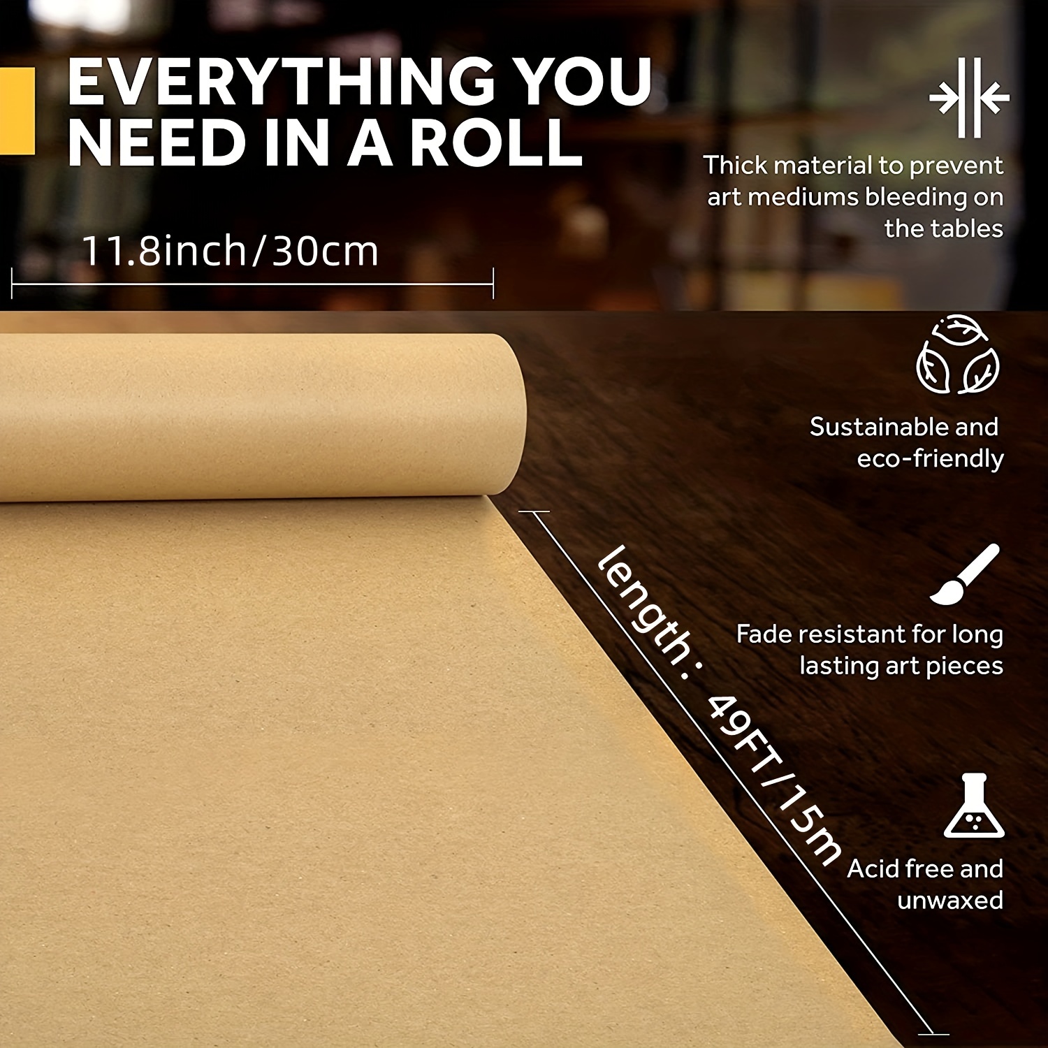 Kraft Paper Roll Ideal For Pac - Wallpaper Art And Craft recensie en prijs