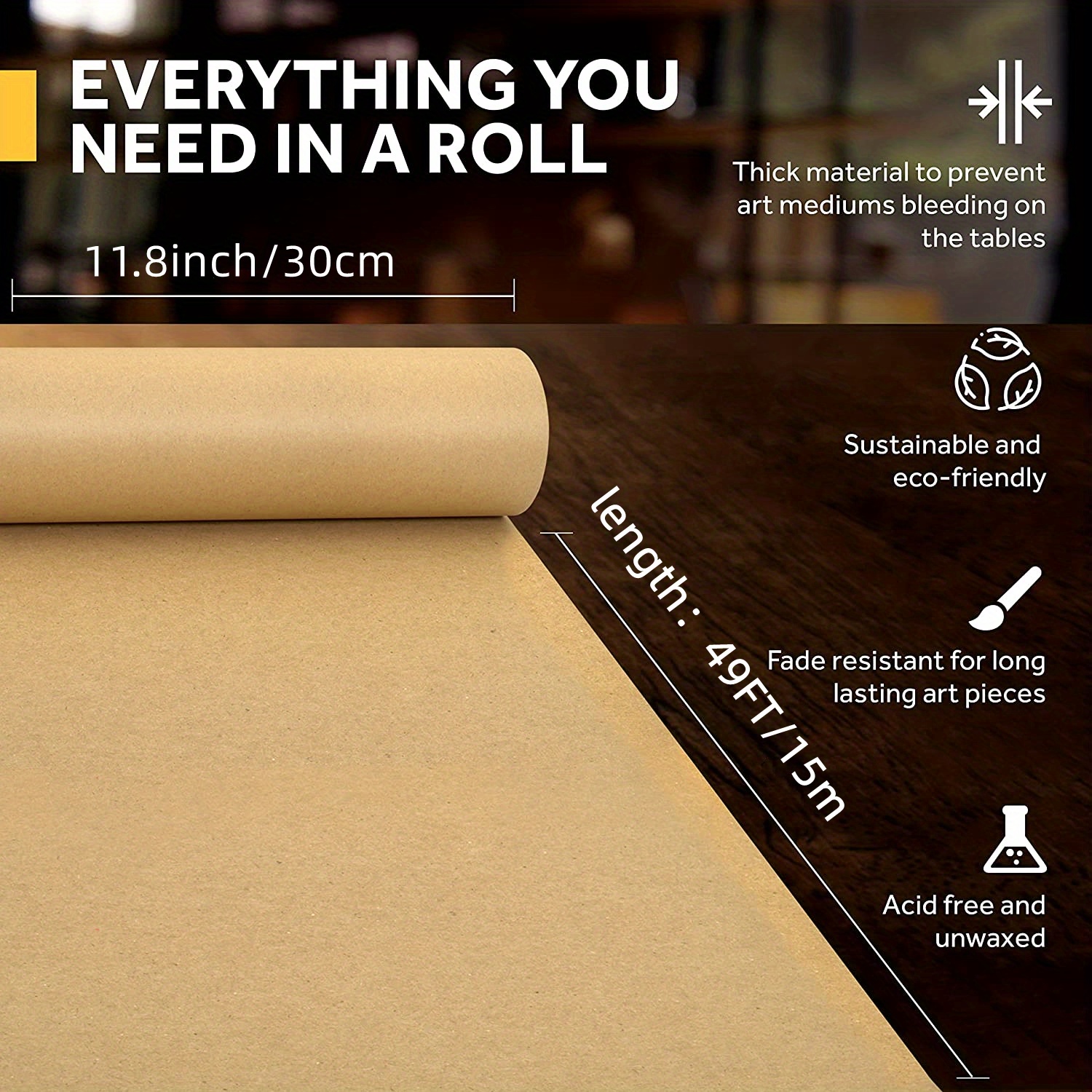 Kraft Paper Roll Ideal For Pac - Wallpaper Art And Craft recensie en prijs