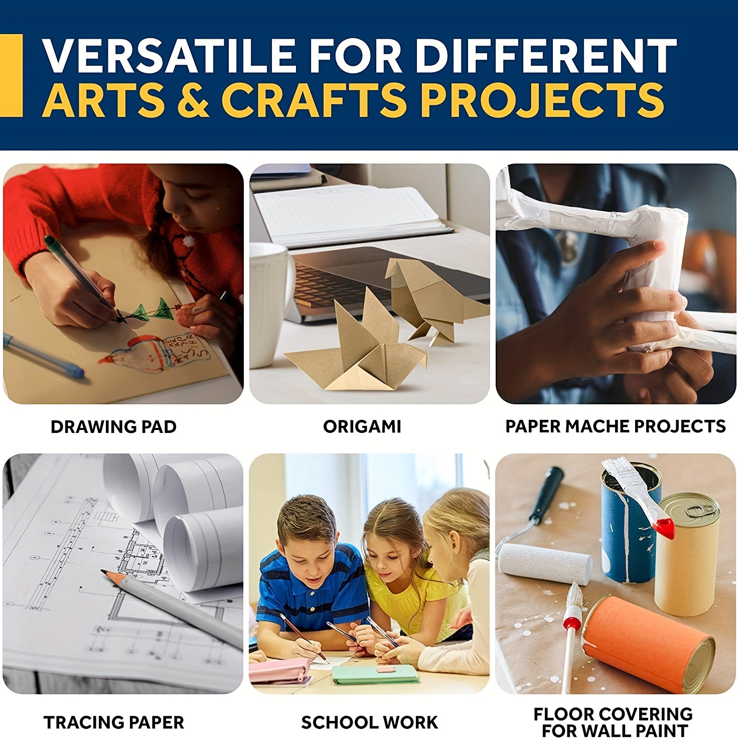 Kraft Paper Roll Ideal For Pac - Wallpaper Art And Craft recensie en prijs