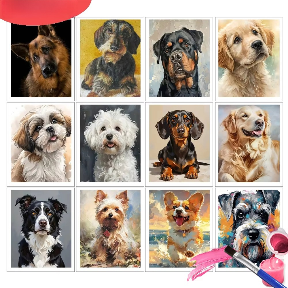 Painting By Number Kits Dog An - Art Craft Letter A recensie en prijs